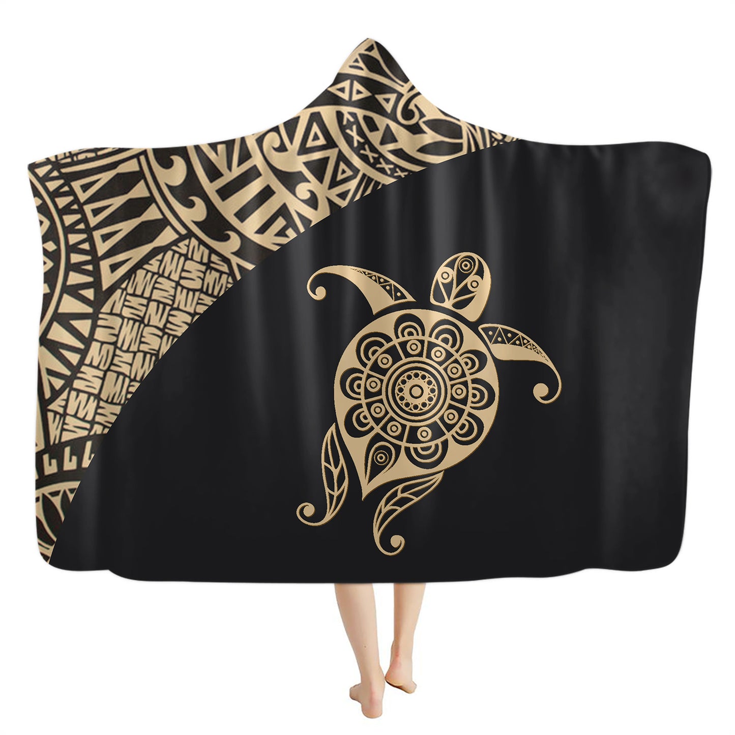 Bohemian Turtle Hooded Blanket Activities Flannel Blanket Flannel Blanket Wholesale