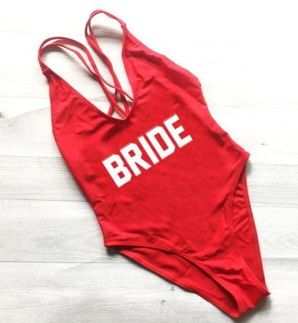 Bride Swimsuit - Strappy One-Piece